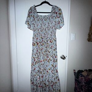 Ivy City Co Blue Floral Maxi Dress